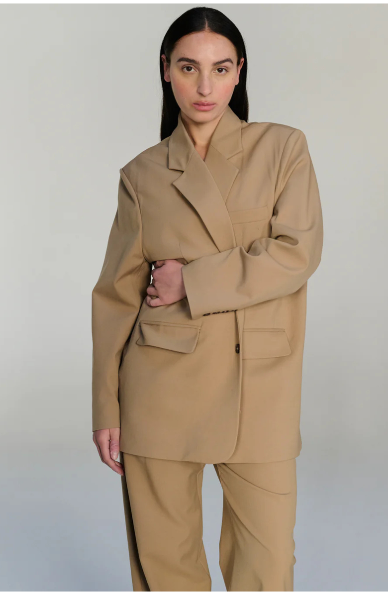 Oversized Double Button Blazer