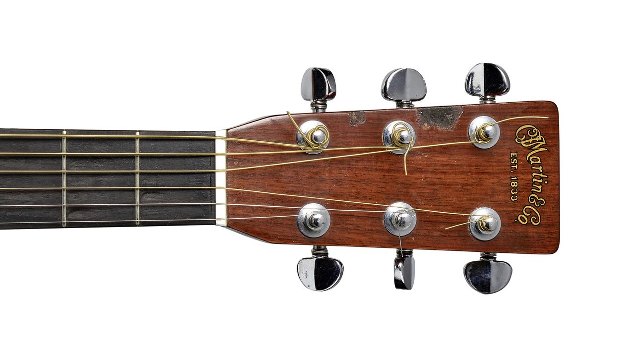 The Martin headstock &ndash;&nbsp;complete with cigarette burns