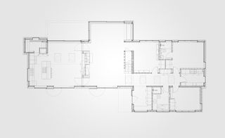 Plan view of a house