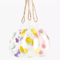 John Lewis &amp; Partners Small Hemp Rose Assorted Glass Decorative Egg | £2.75 at John Lewis &amp; Partners