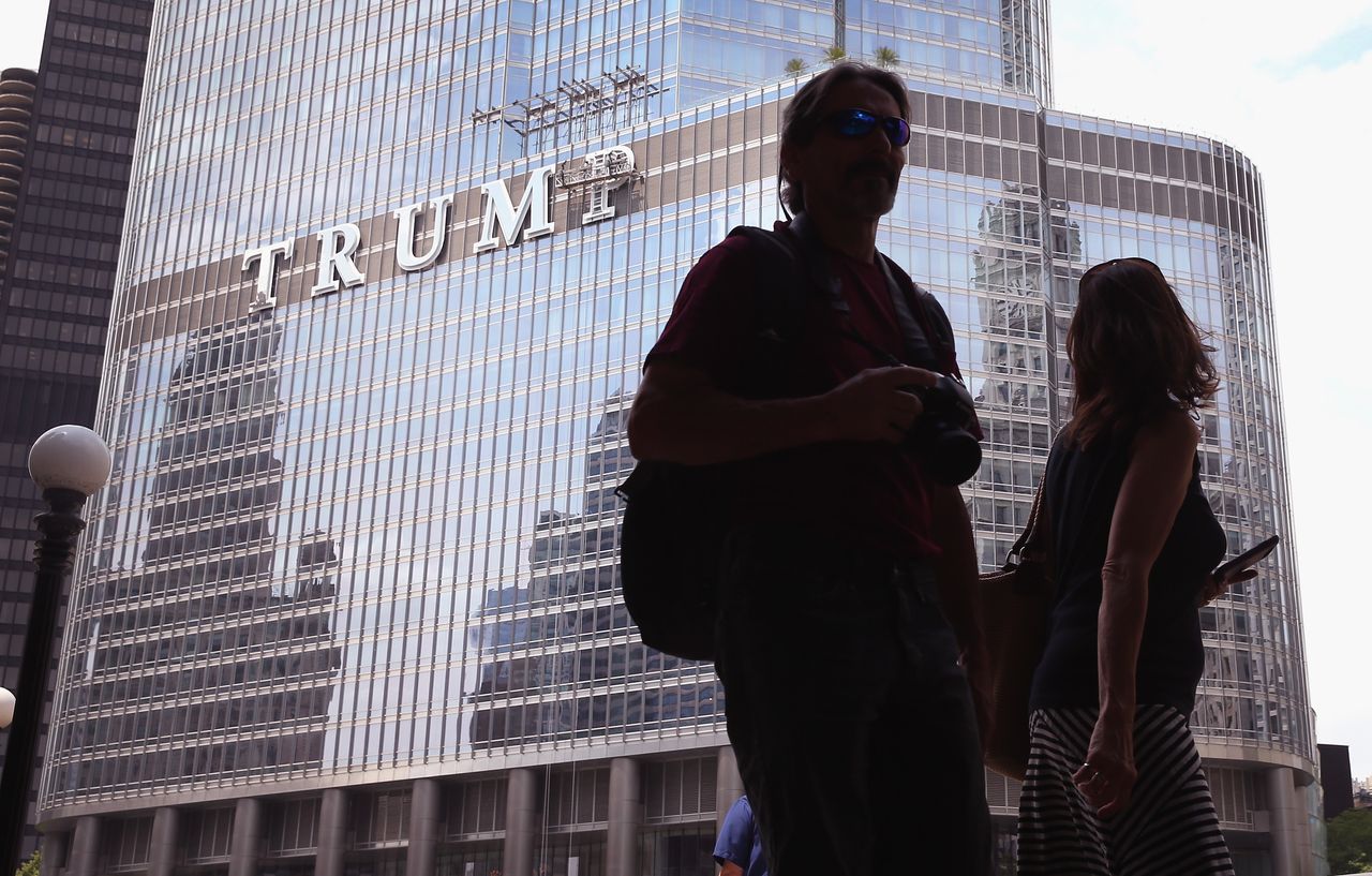 Trump Tower in Chicago.