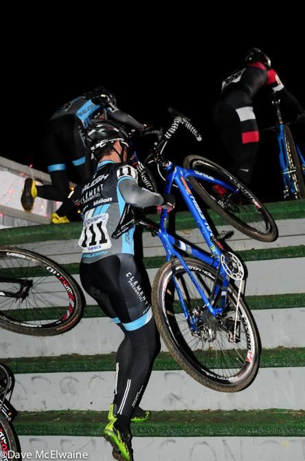 Allen Krughoff (Raleigh Clement) climbing the flyover