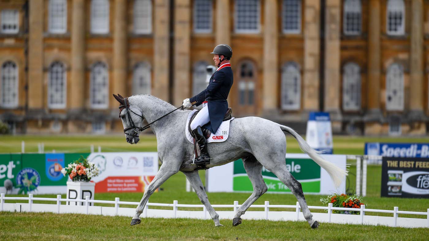 Blenheim Horse Trials dressage: Oliver Townend and Swallow Springs in the CCI4*-L dressage at Blenheim Horse Trials