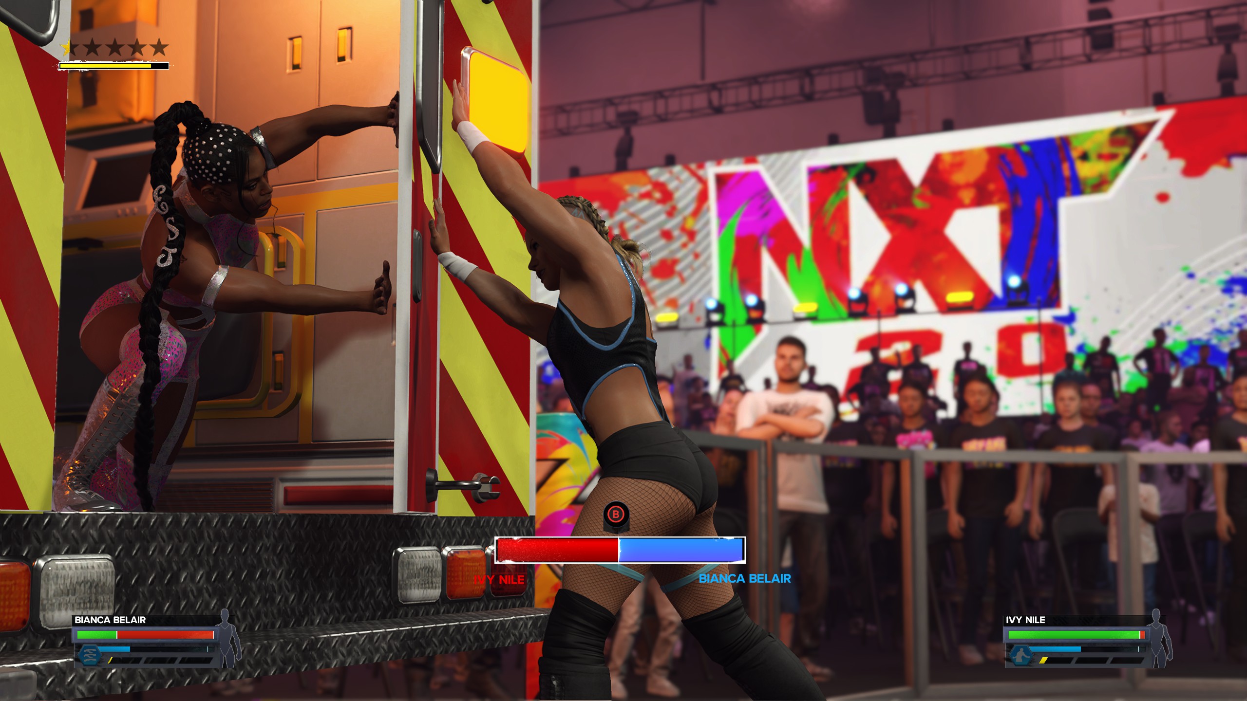 Screenshots from WWE2K24