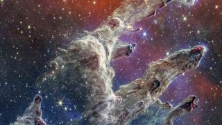 Ghostly pillars of dust in the Eagle Nebula