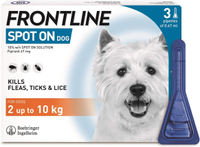 FRONTLINE Spot On Flea &amp; Tick Treatment for Small Dogs RRP: £22.50 | Now: £16.57 | Save: £5.93 (26%)