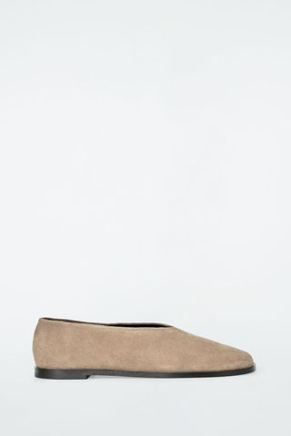 Suede Ballet Flats