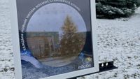 Silicon wafer wall art from Mikron&rsquo;s souvenir shop 