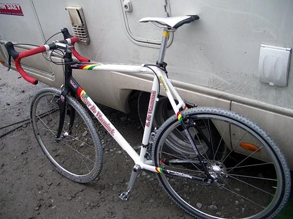 A Zimbabwean team bike supplied by Roger De Vlaeminck.