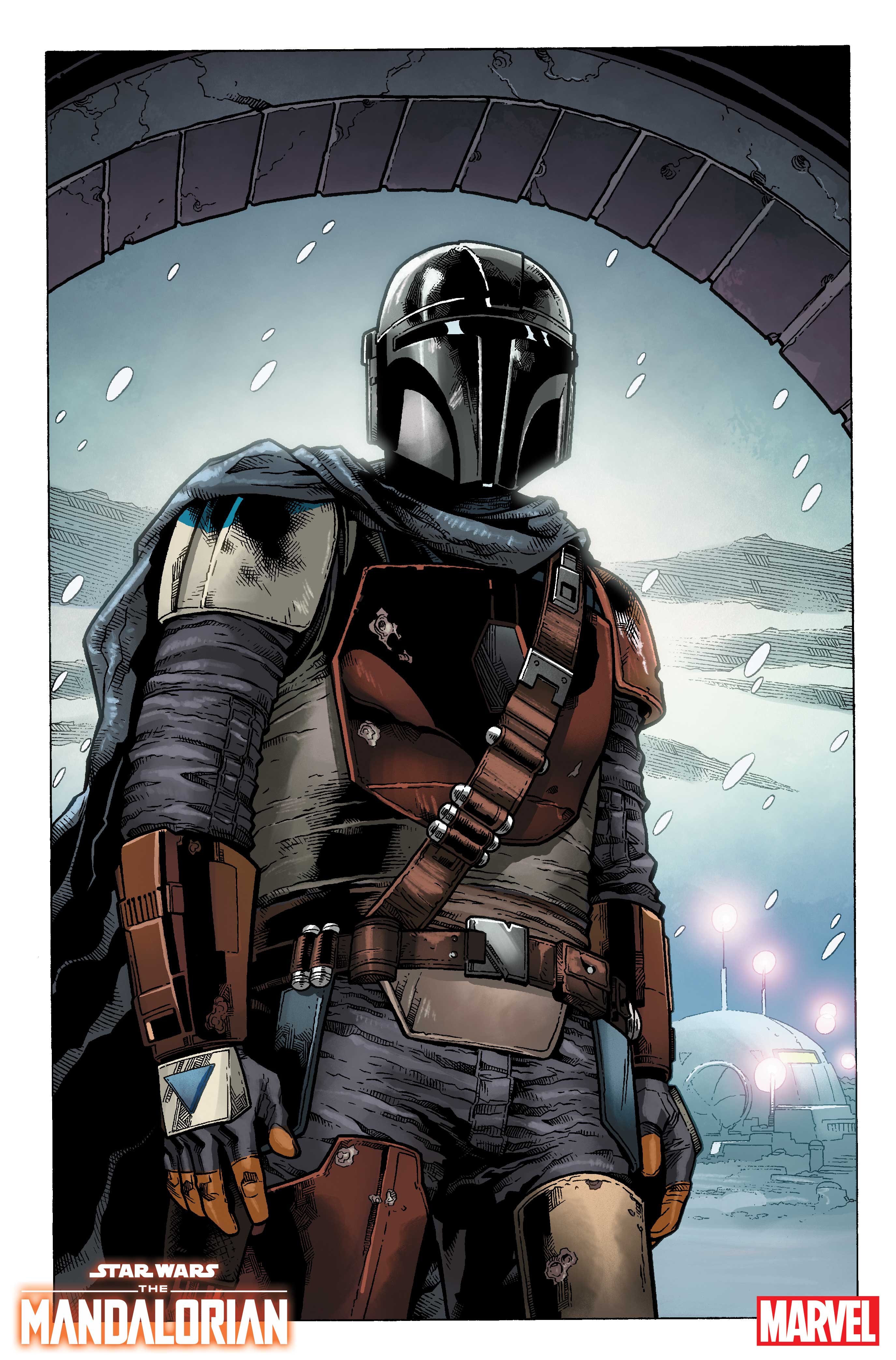 Star Wars: The Mandalorian #1 interior art by Georges Jeanty