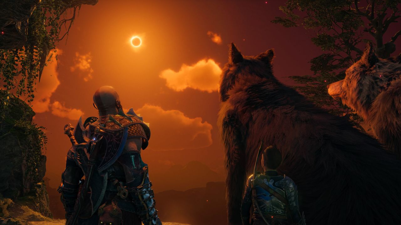 Skoll and Hati in God of War Ragnarok