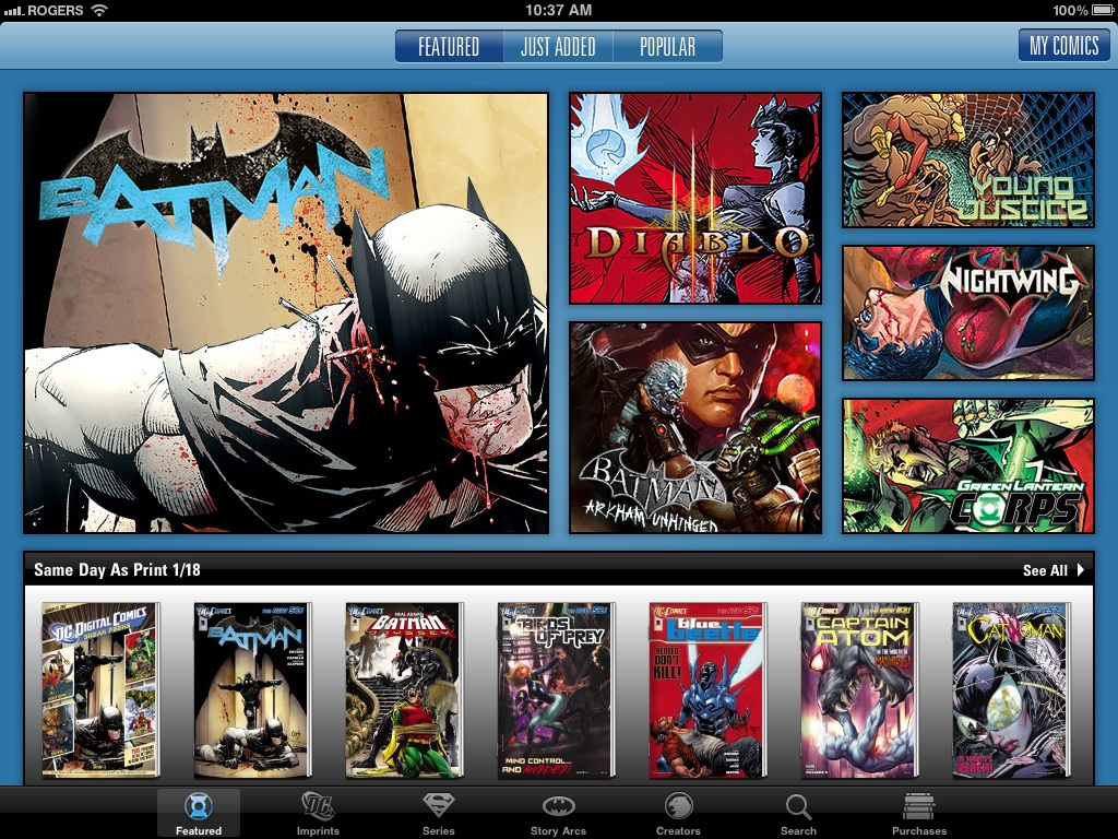 Comics app