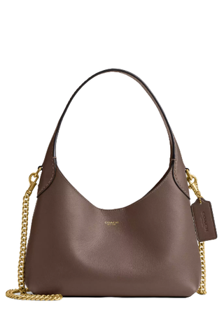 Coach Brooklyn Shoulder Bag 23 in Brass/Dark Stone