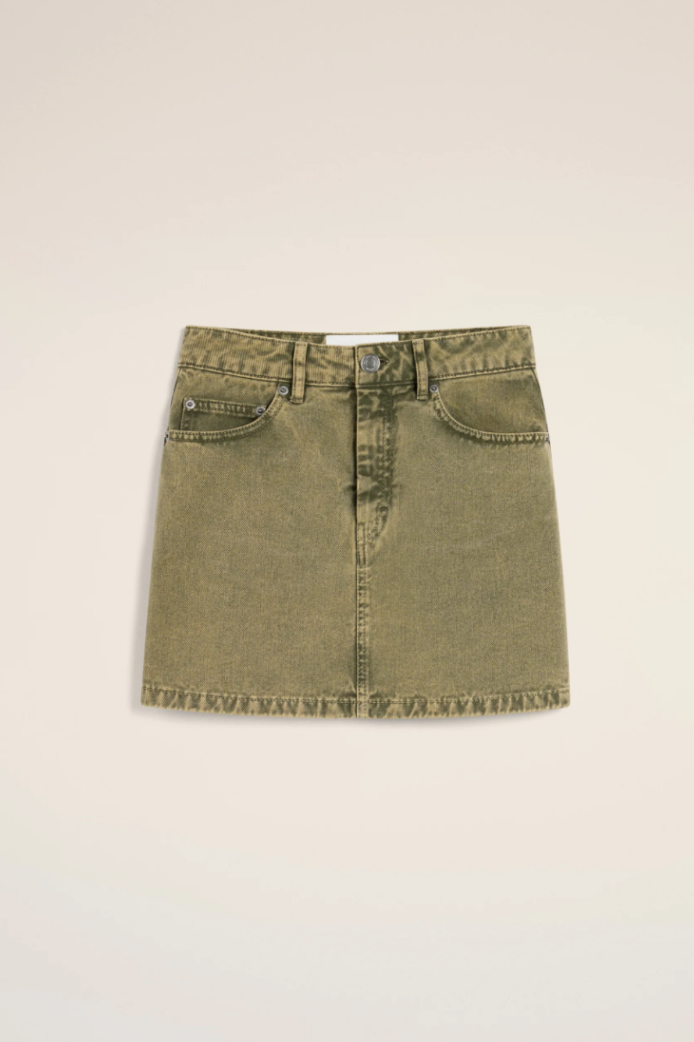 Ami Paris, Green Cotton Mini Skirt