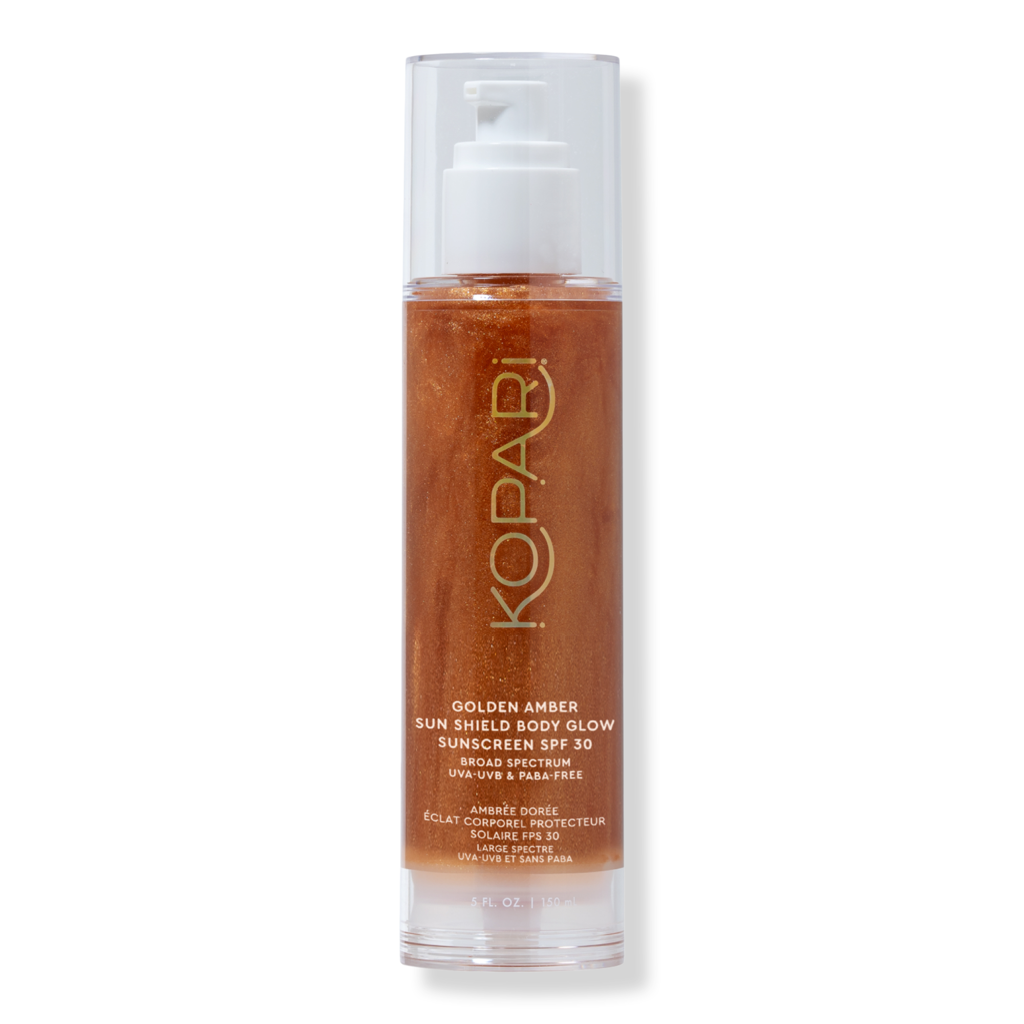 Golden Amber Sun Shield Body Glow Sunscreen Spf 30