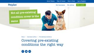 Petplan website