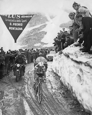The Gavia Pass in the 1960 Giro