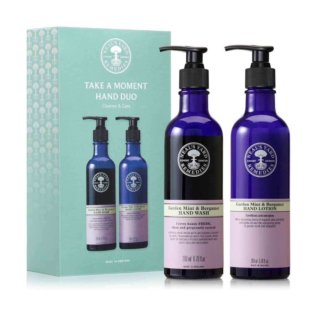 Neal's Yard Remedies Take A Moment Garden Mint &amp;amp; Bergamot Gift Set