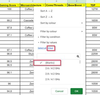 How to Delete Blank Cells in Google Sheets