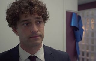 Holby, Lofty (Lee Mead) dumps Dom