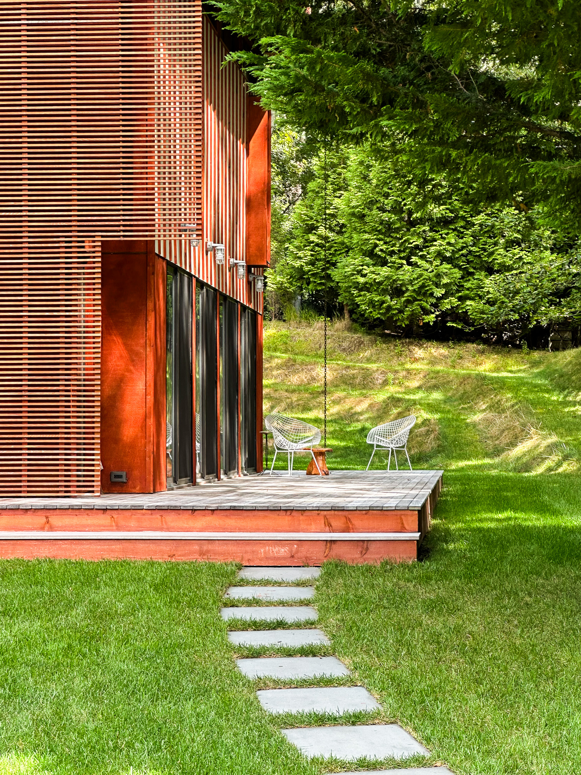 Exterior details of the house at 131 Windward