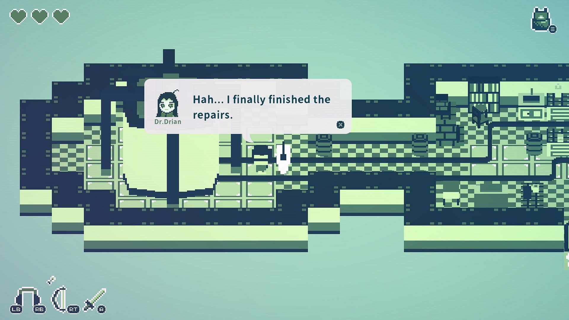 Screenshots of the retro-inspired puzzle game, Cassette Boy.