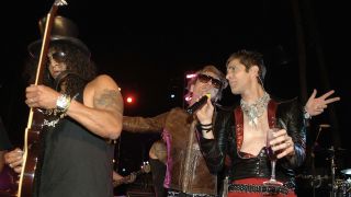 Slash's 43rd birthday party with Perry Farrell