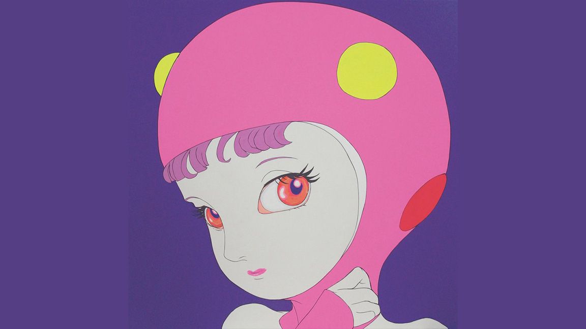 An illustration of a girl in a pink cap