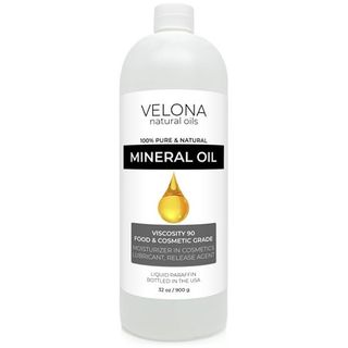 Velona Food Grade Mineral Oil 90 Viscosity Nf Usp Grade - 32 Oz | for Cutting Boards, Countertops and Butcher Blocks, Stainless Steel, Knife, Tool, Machine, and Equipment | Made in the Usa