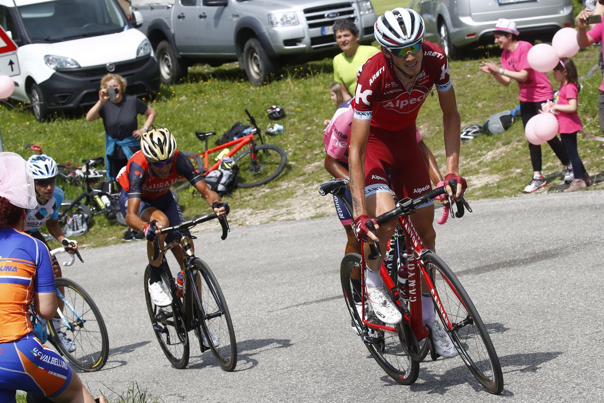 Katusha-Alpecin setting tempo at the Giro d'Italia