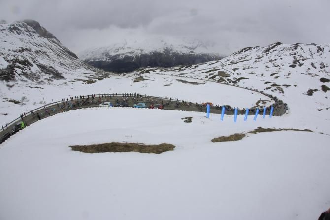 Snow capped climbs have featured heavily in this year's Giro d'Italia