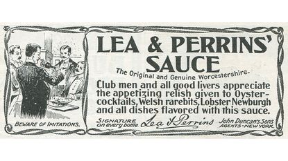 Old advert for Worcestershire sauce © Jay Paull/Getty Images