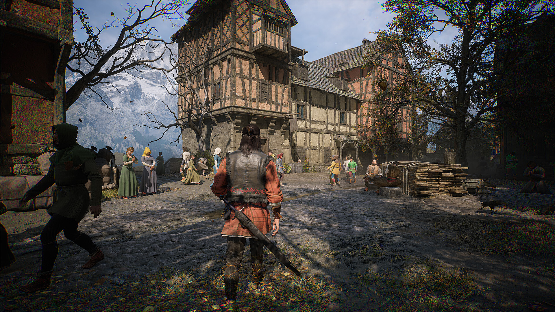 A promotional screenshot for The Blood of Dawnwalker.