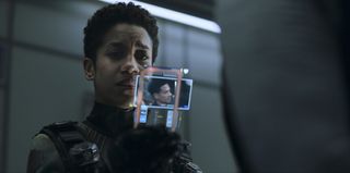 Dominique Tipper in Season 5 of The Expanse on Amazon Prime Video.