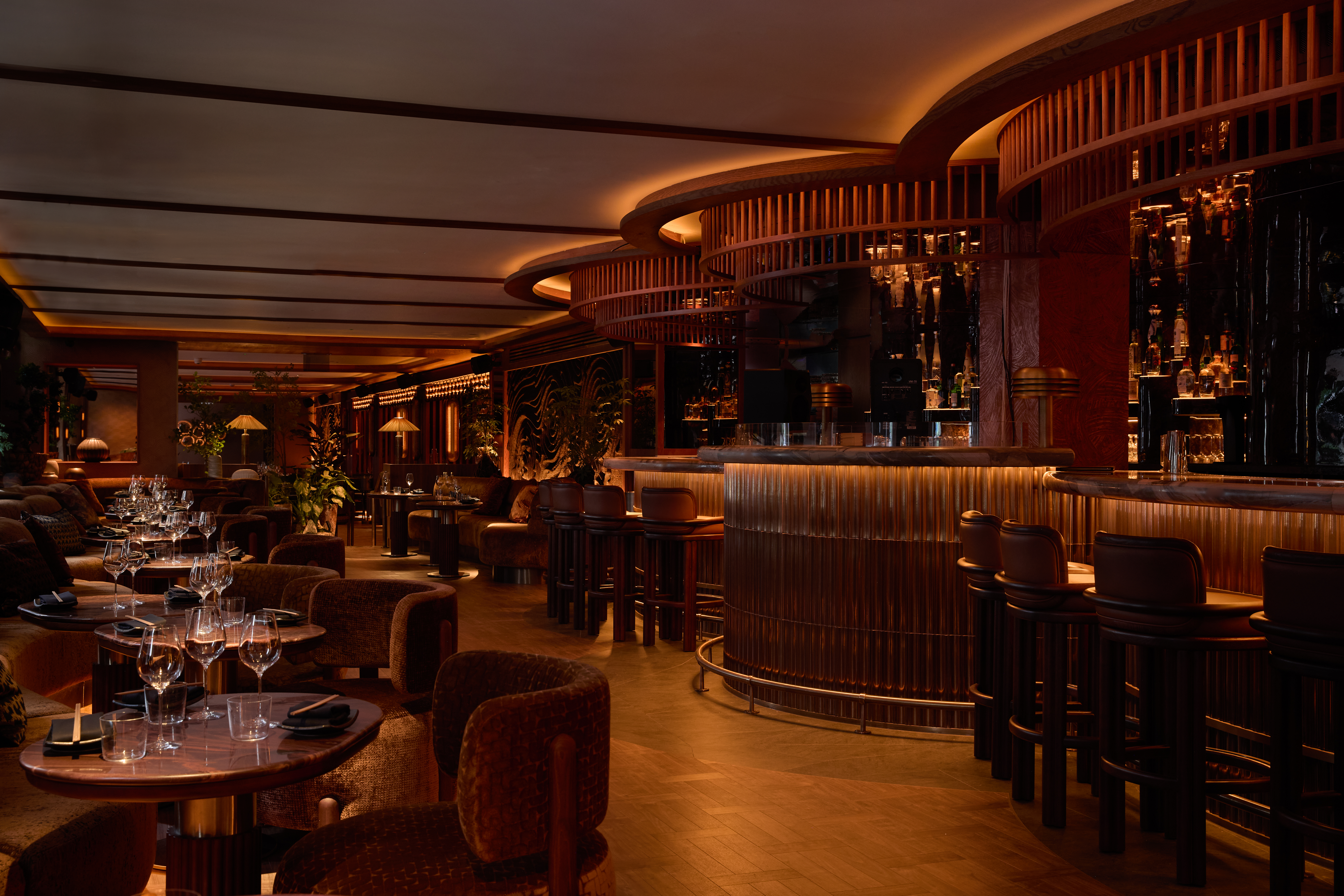 images food and interior at MA/NA Mayfair