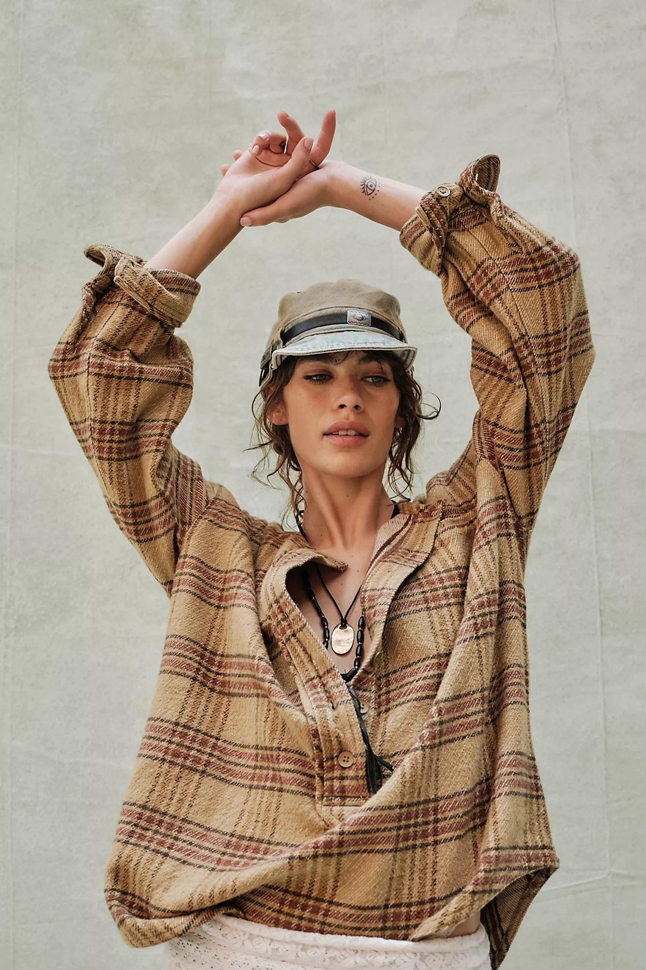 We the Free Perfect in Plaid Pullover