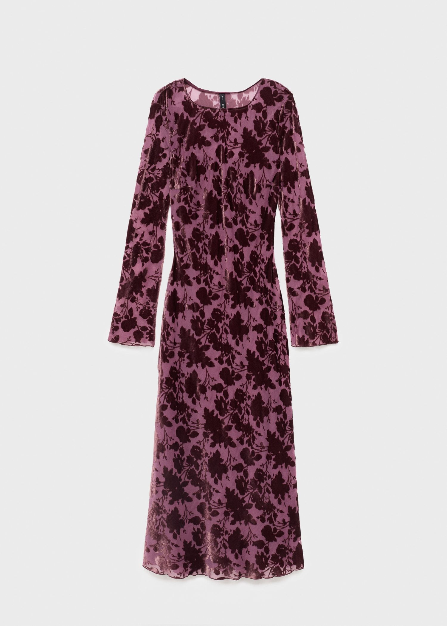 Floral Jacquard Dress With Bell Sleeves - Women | Mango Usa