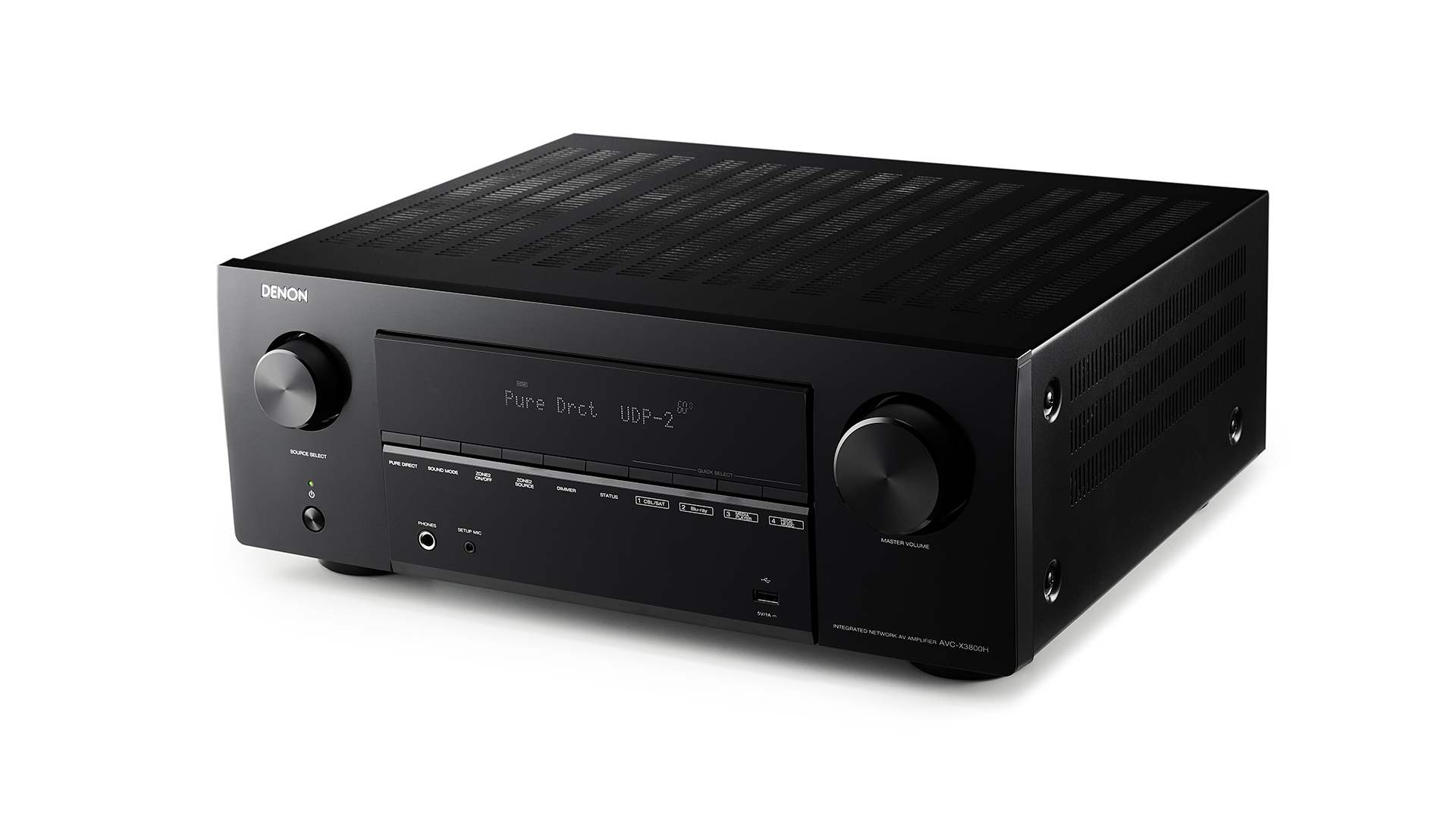 Denon AVR-X2800H 7.2-channel home theater receiver with Dolby Atmos®,  Bluetooth®, Apple AirPlay® 2, and  Alexa compatibility at Crutchfield