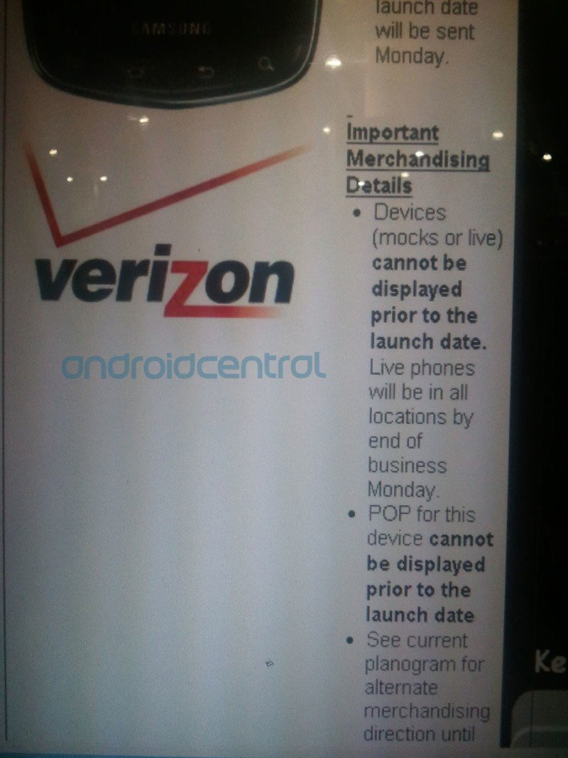 Droid Charge launch date