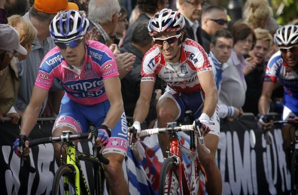 Cunego didn't have the legs and was dropped before the final climb