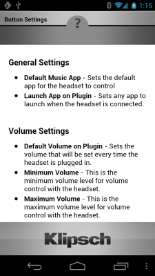 Klipsch S4A Android app