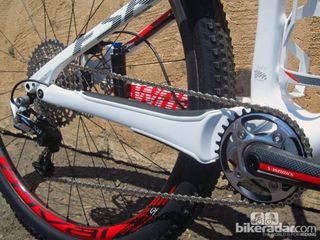 Enormous chain stays on the new Specialized S-Works Epic World Cup