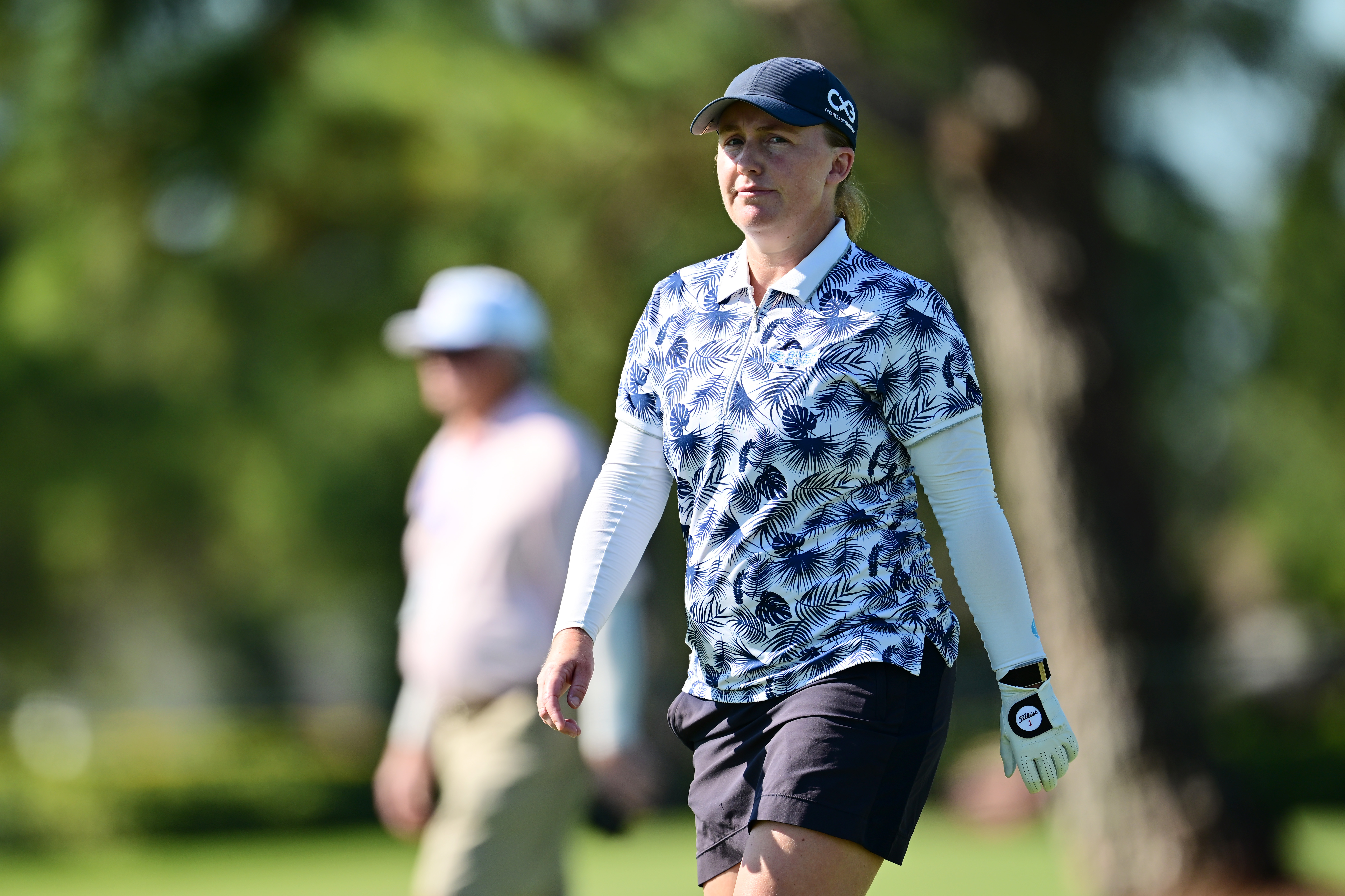 Gemma Dryburgh walks off the green