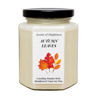 last minute christmas gifts autumn leaves candle