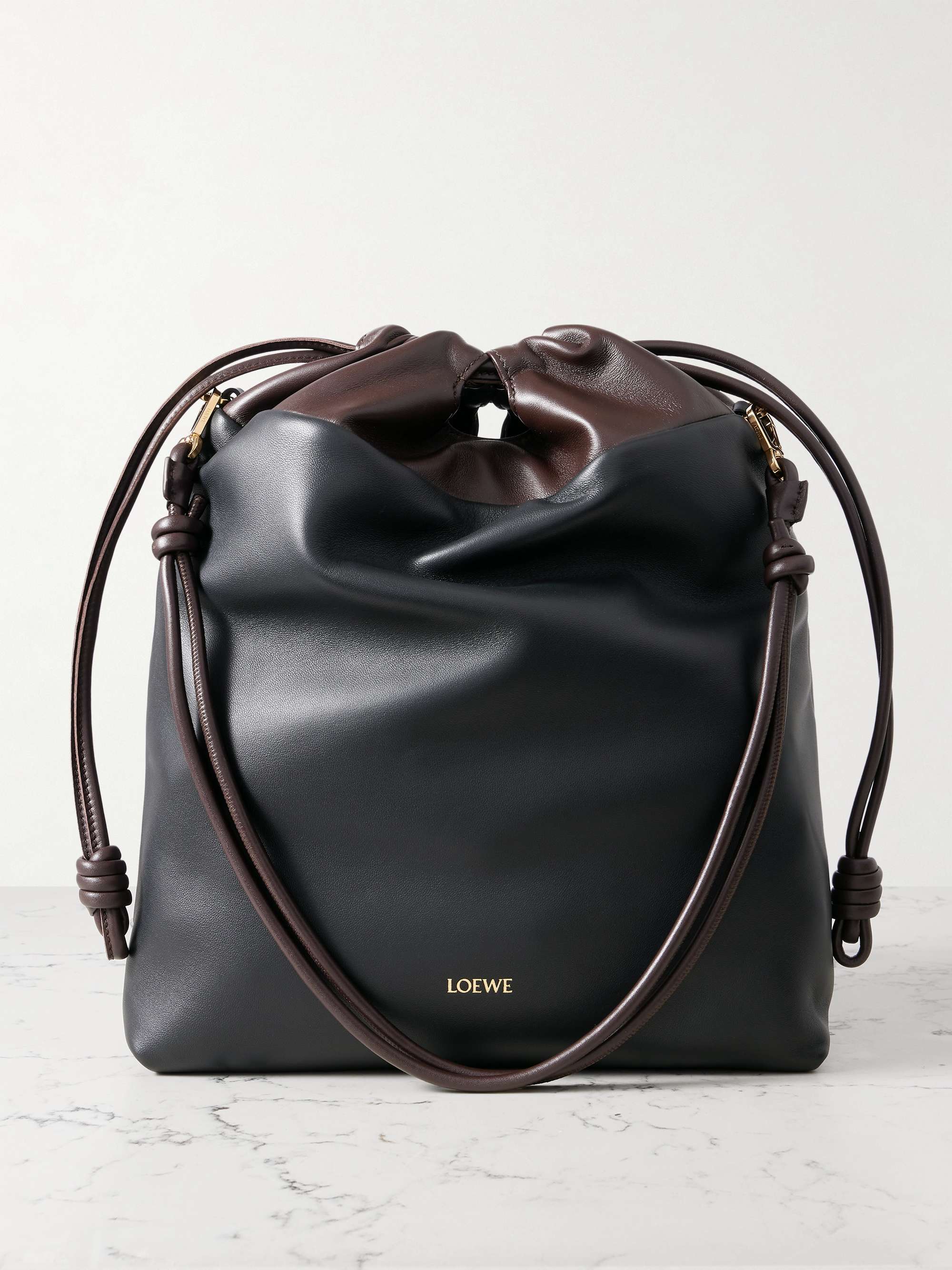 Flamenco Two-Tone Leather Tote