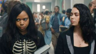 Riele Downs and Auli'i Cravalho in Darby and the Dead