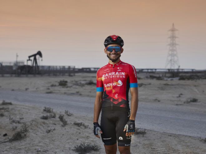 3 cyclistes Equipe 2021 Bahrain Victorious Cycling figure Echelle 1/32 