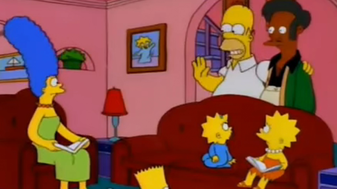 Una captura de pantalla de los Simpsons