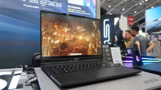 MSI Stealth A16 on display at Computex 2025