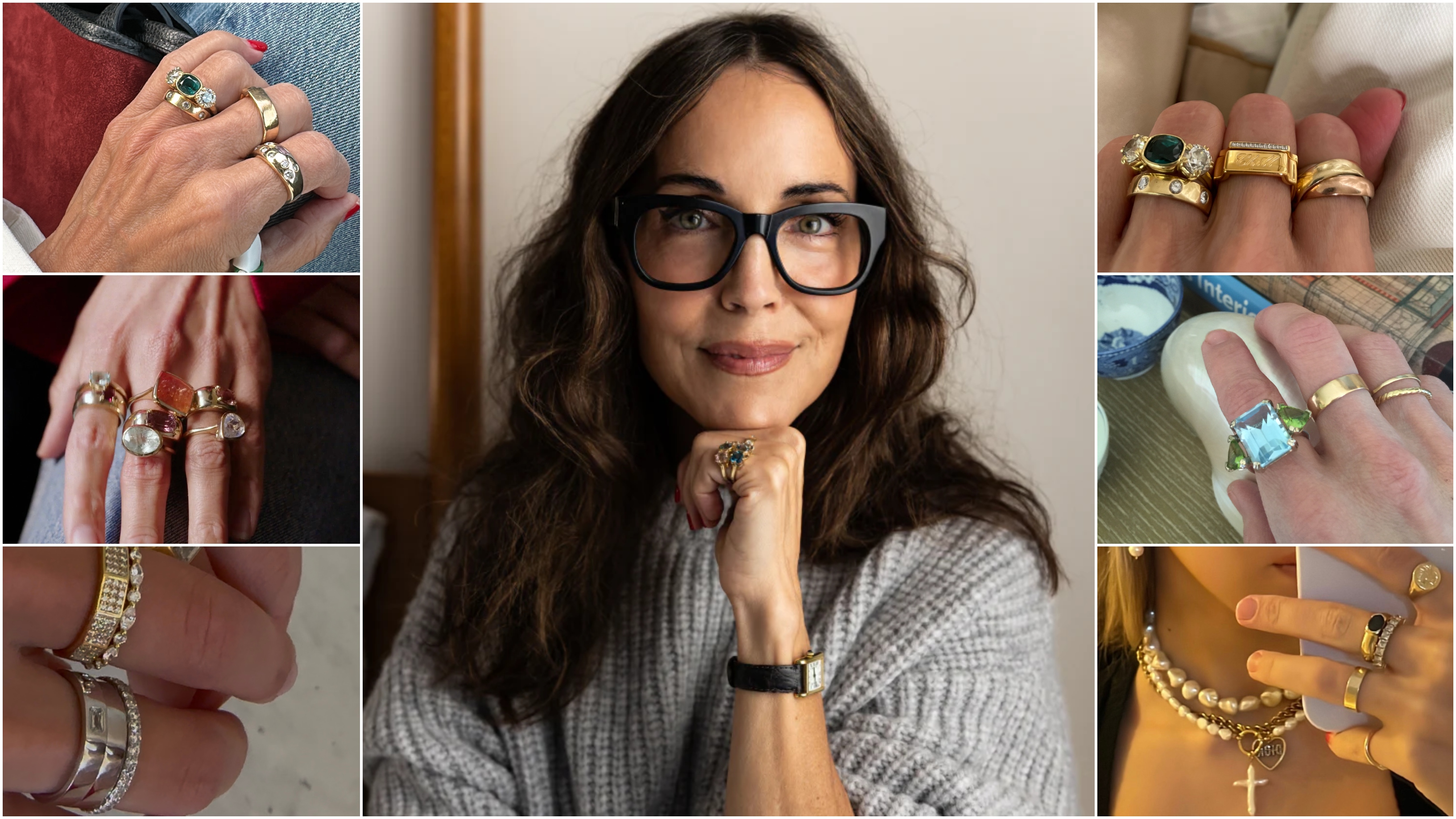 Larissa Mills ring stacking collage